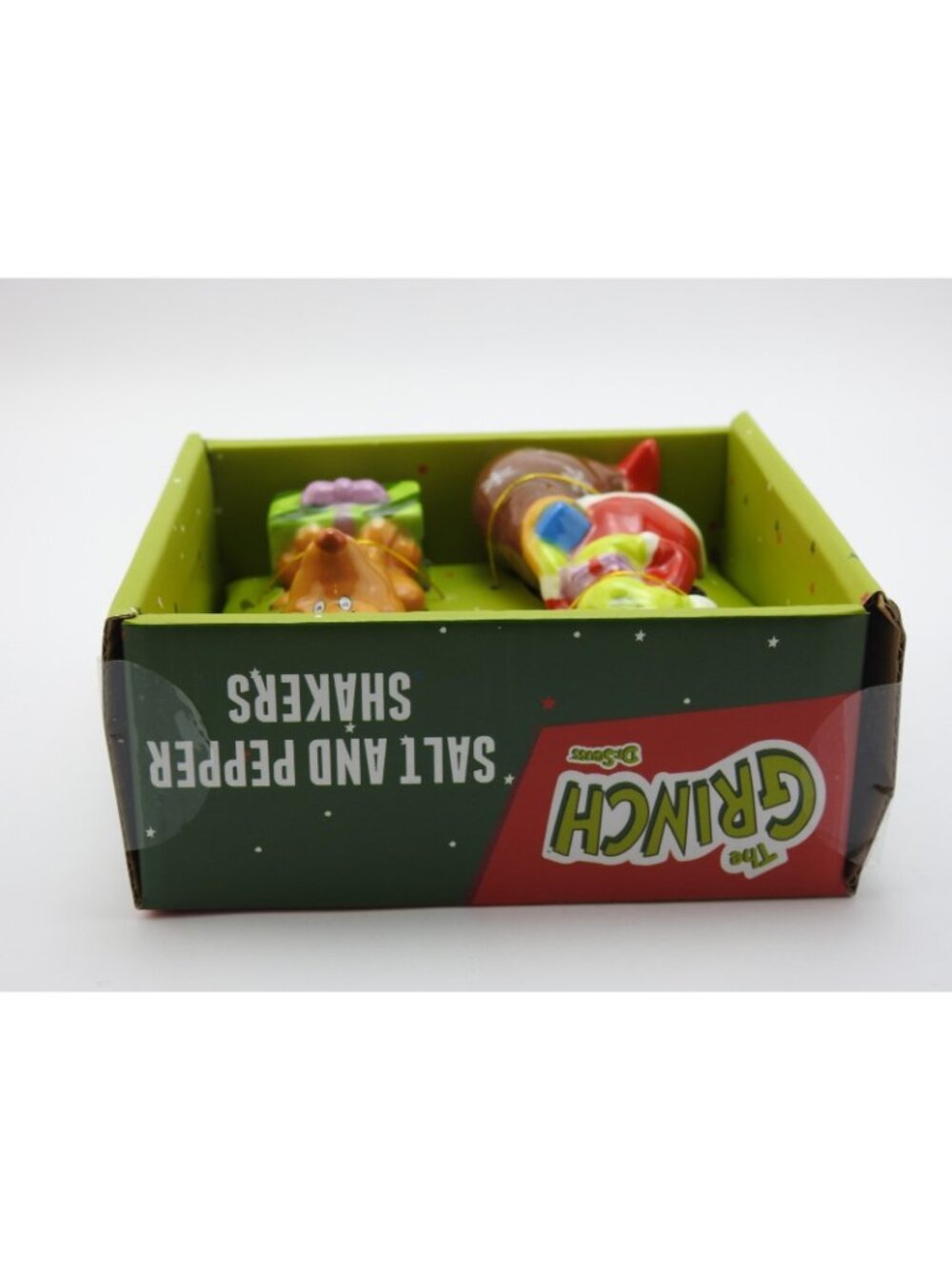Dr Seuss The Grinch Max Christmas Salt Pepper Shakers Set Hand Painted Boxed - Picture 5 of 5